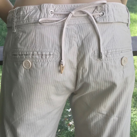 ⭐️HP⭐️MARC JACOBS ▪️Cream Cotton Pinstripe Pants - Picture 4 of 5